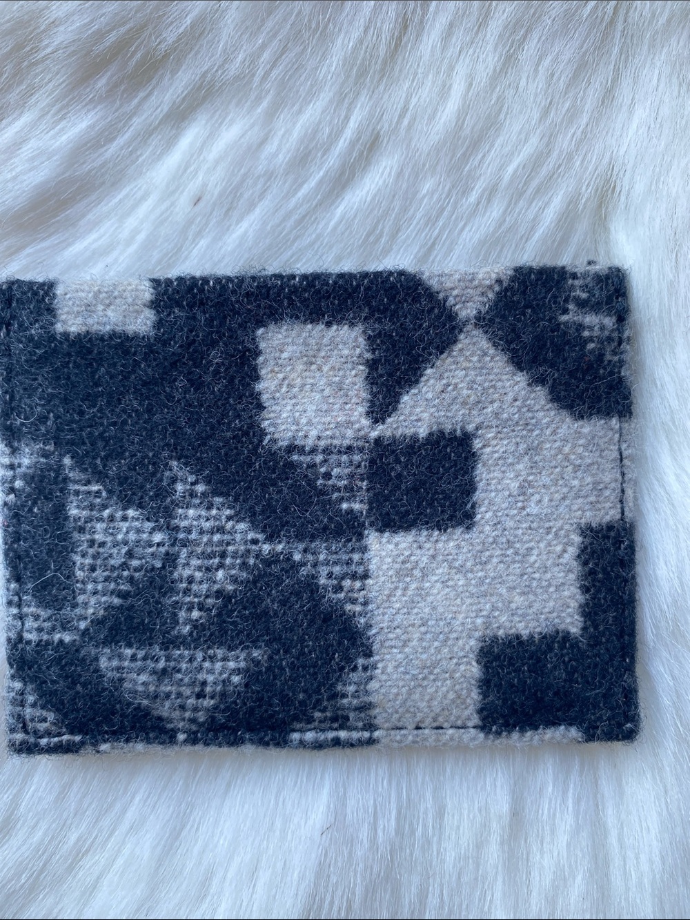 Pendleton Black Embossed Leather Card Holder